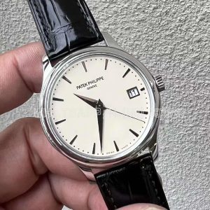 Patek Philippe Calatrava 5296G White Dial in White Gold