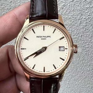 Patek Philippe Calatrava 5296R White Dial in Pink Gold