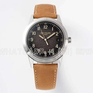 Patek Philippe Calatrava Textured Charcoal Gray White Gold Watch 5226G-001