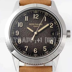 Patek Philippe Calatrava Textured Charcoal Gray White Gold Watch 5226G-001