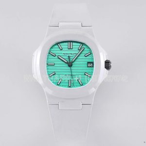 Patek Philippe AET Nautilus 5711 Biscay Green Dial White Ceramic