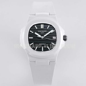 Patek Philippe AET Nautilus 5711 Black Dial White Ceramic