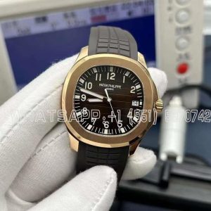 Patek Philippe Aquanaut 5167/1R Brown Dial in Rose Gold on Brown Rubber Strap 3KF