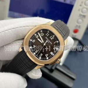 Patek Philippe Aquanaut 5167/1R Brown Dial in Rose Gold on Brown Rubber Strap 3KF