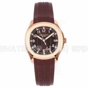 Patek Philippe Aquanaut 5167/1R Brown Dial in Rose Gold on Brown Rubber Strap ZF