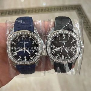 Patek Philippe Aquanaut 5167/300G-010 Black Dial Diamond Bezel 40Mm 18K White Gold