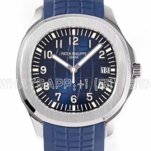 Patek Philippe Aquanaut 5168G Stainless Steel Blue Dial on Blue Rubber Strap ZF