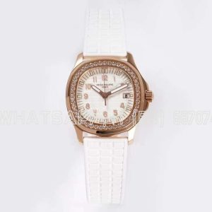 Patek Philippe Aquanaut Luce 5068R-010 White Dial in Rose Gold