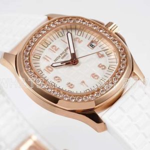 Patek Philippe Aquanaut Luce 5068R-010 White Dial in Rose Gold
