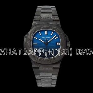 Patek Philippe Nautilus 5711 DIW Carbon DIWF Black/Blue Textured Dial on Carbon Bracelet 324CS