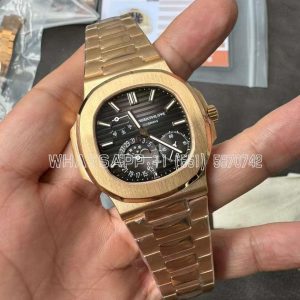 Patek Philippe Nautilus 5712 RG Brown Dial on RG Bracelet A240 -PPF