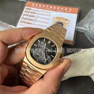 Patek Philippe Nautilus 5712 RG Brown Dial on RG Bracelet A240 -PPF