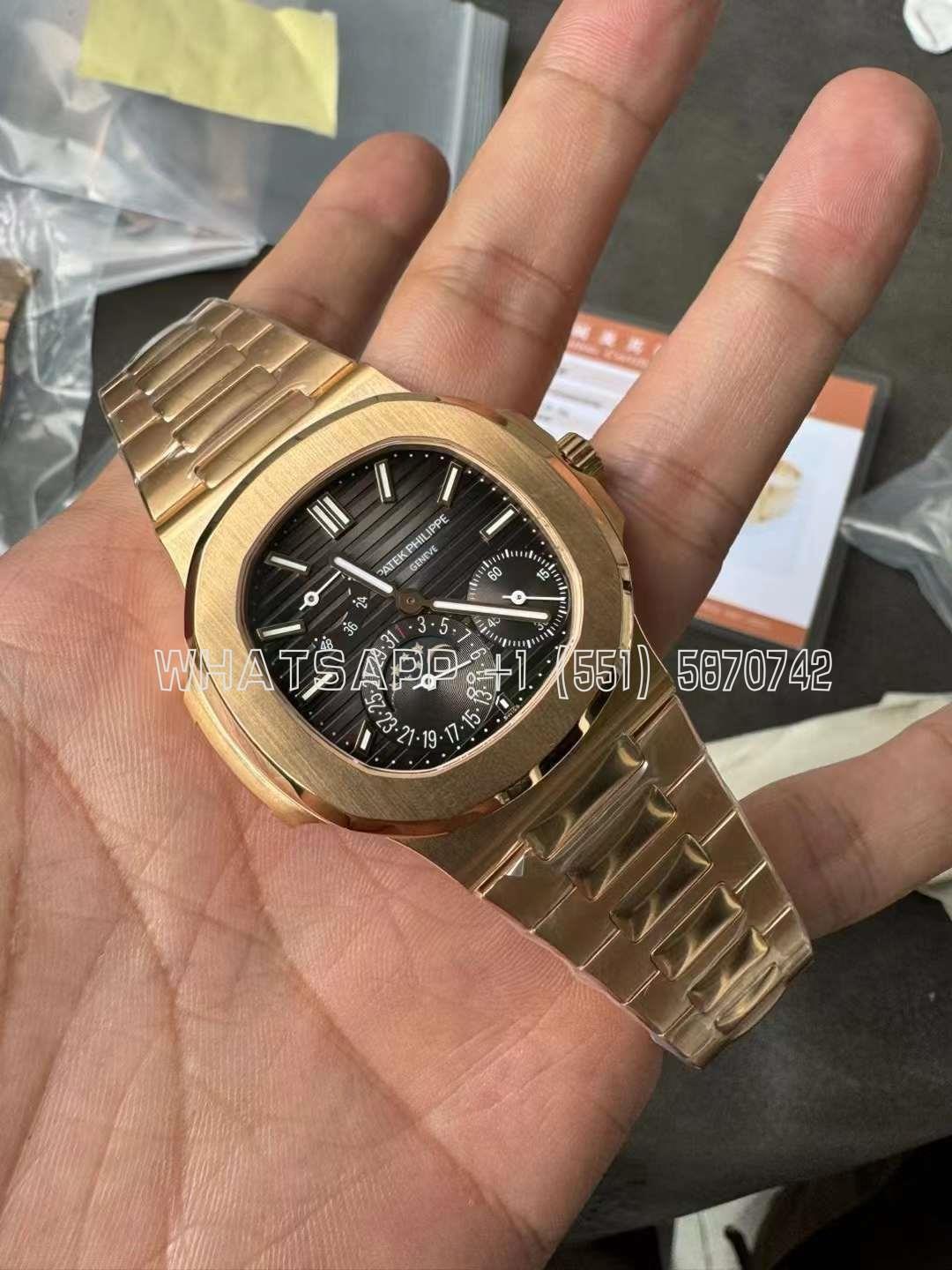 Patek Philippe Nautilus 5712 RG Brown Dial on RG Bracelet A240 -PPF