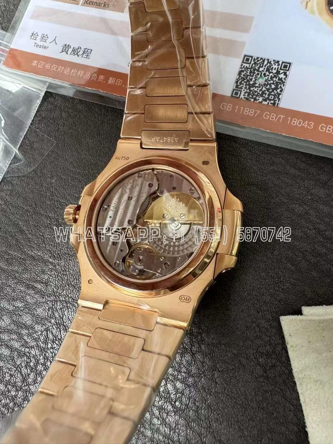 Patek Philippe Nautilus 5712 RG Brown Dial on RG Bracelet A240 - Image 8