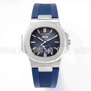 Patek Philippe Nautilus 5726/1A-014 Blue Dial in Rubber Strap