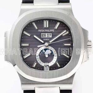 Patek Philippe Nautilus 57261A-001 Grey Dial in Rubber Strap