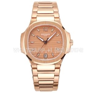 Patek Philippe Nautilus 7118/1R-010 Golden Brown Opaline Dial Rose Gold