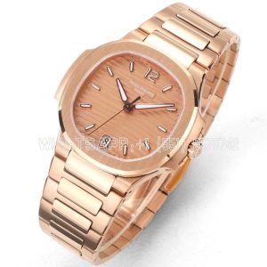 Patek Philippe Nautilus 7118/1R-010 Golden Brown Opaline Dial Rose Gold