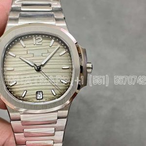 Patek Philippe Nautilus 7118 Ladies SS Gray Dial on SS Bracelet