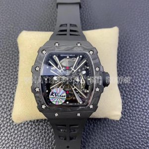 Richard Mille RM 012-01 Black Carbon TPT Black Rubber Strap