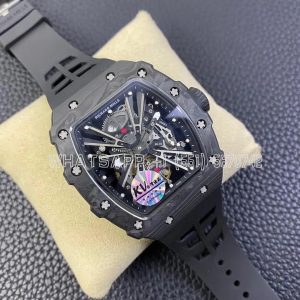 Richard Mille RM 012-01 Black Carbon TPT Black Rubber Strap