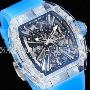 Richard Mille RM 012-01 Tourbillon Sapphire on Blue Rubber Strap
