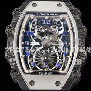 Richard Mille RM 021-01 Tourbillon Aerodyne on Black Rubber Strap