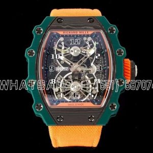 Richard Mille RM 021-02 Tourbillon Aerodyne on Orange Nylon Rope Strap