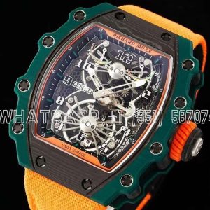 Richard Mille RM 021-02 Tourbillon Aerodyne on Orange Nylon Rope Strap