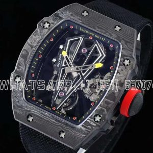 Richard Mille RM 027-03 Tourbillon Rafael Nadal NTPT Carbon Black velcro strap