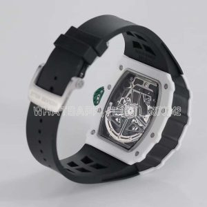 Richard Mille RM011-02 Le Mans Classic Chronograph in Green on Black Rubber