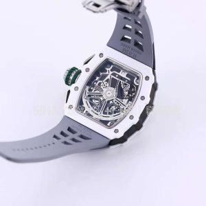 Richard Mille RM011-02 Le Mans Classic Chronograph in Green on Gray Rubber