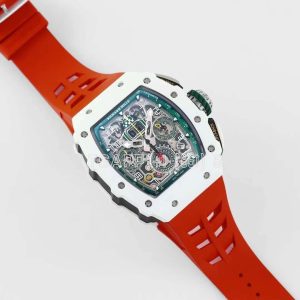 Richard Mille RM011-02 Le Mans Classic Chronograph in Green on Red Rubber