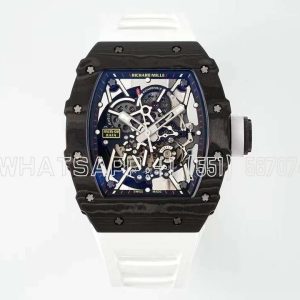 Richard Mille RM035-02 NTPT Skeleton Dial on White Rubber Strap