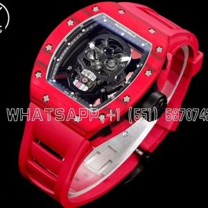 Richard Mille RM 052-01 Tourbillon Black Skull in Red NTPT Carbon