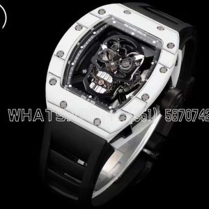 Richard Mille RM 052-01 Tourbillon Black Skull in White NTPT Carbon