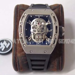 Richard Mille RM 052-01 Tourbillon Skull in Titanium on Black Rubber Strap