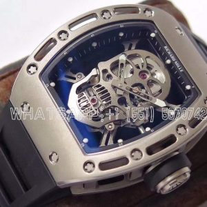 Richard Mille RM 052-01 Tourbillon Skull in Titanium on Black Rubber Strap