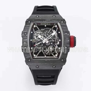 Richard Mille RM35-01 NTPT Skeleton Dial on Black Rubber Strap