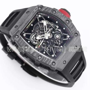 Richard Mille RM35-01 NTPT Skeleton Dial on Black Rubber Strap